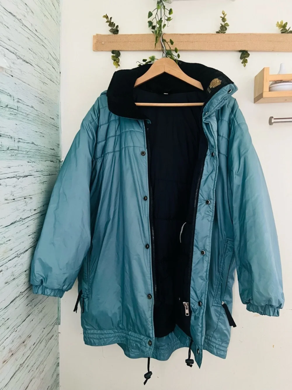 Vintage Kanuk Unisex Puffer Jacket | Size 5 | Teal Blue | Hooded Winter Coat - Picture 7 of 16